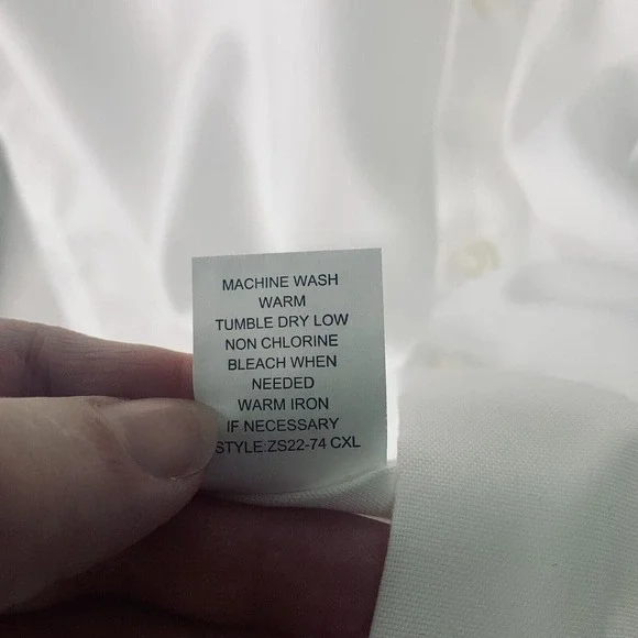 Christian Lacroix White Button Up Shirt Mens Size Small 14.5 NWT $130